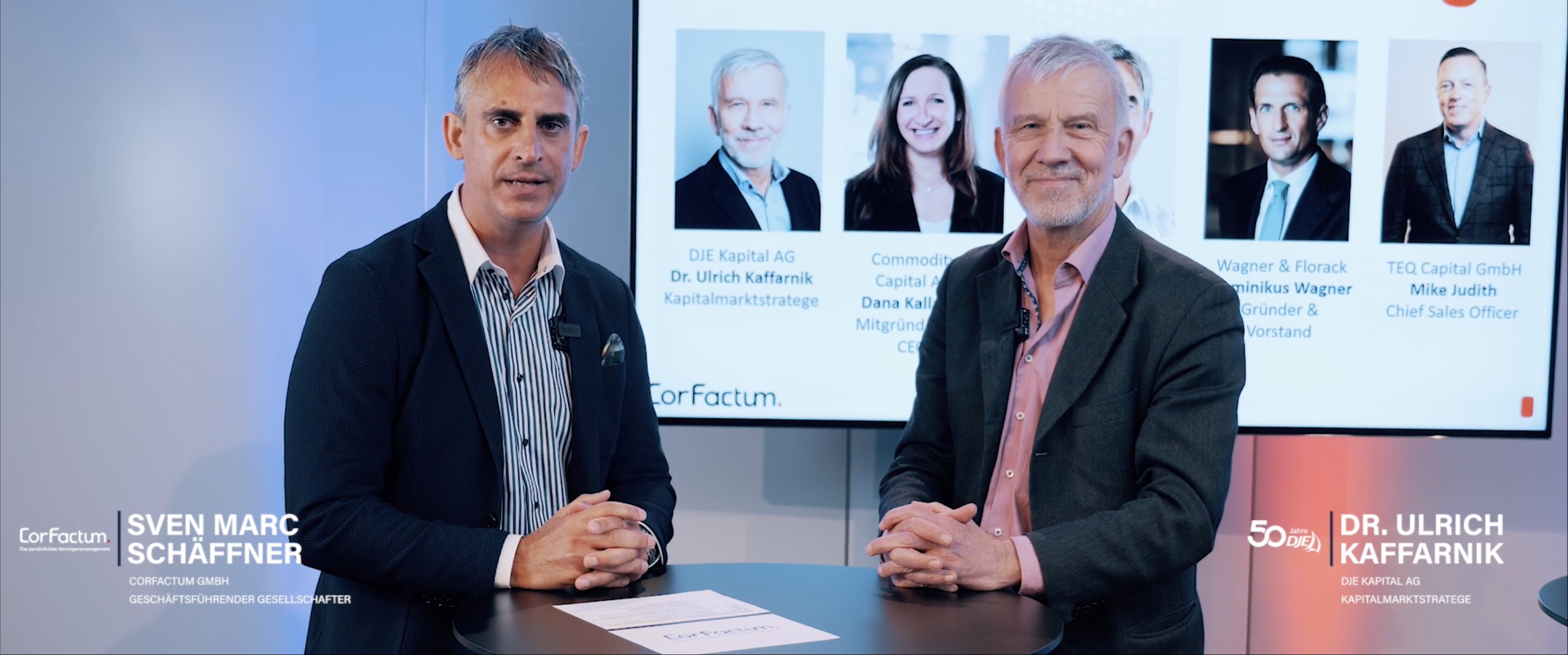 CorFactum Podiumsdiskussion art karlsruhe 2025 mit Dr. Ulrich Kaffarnik, DJE Kapital AG